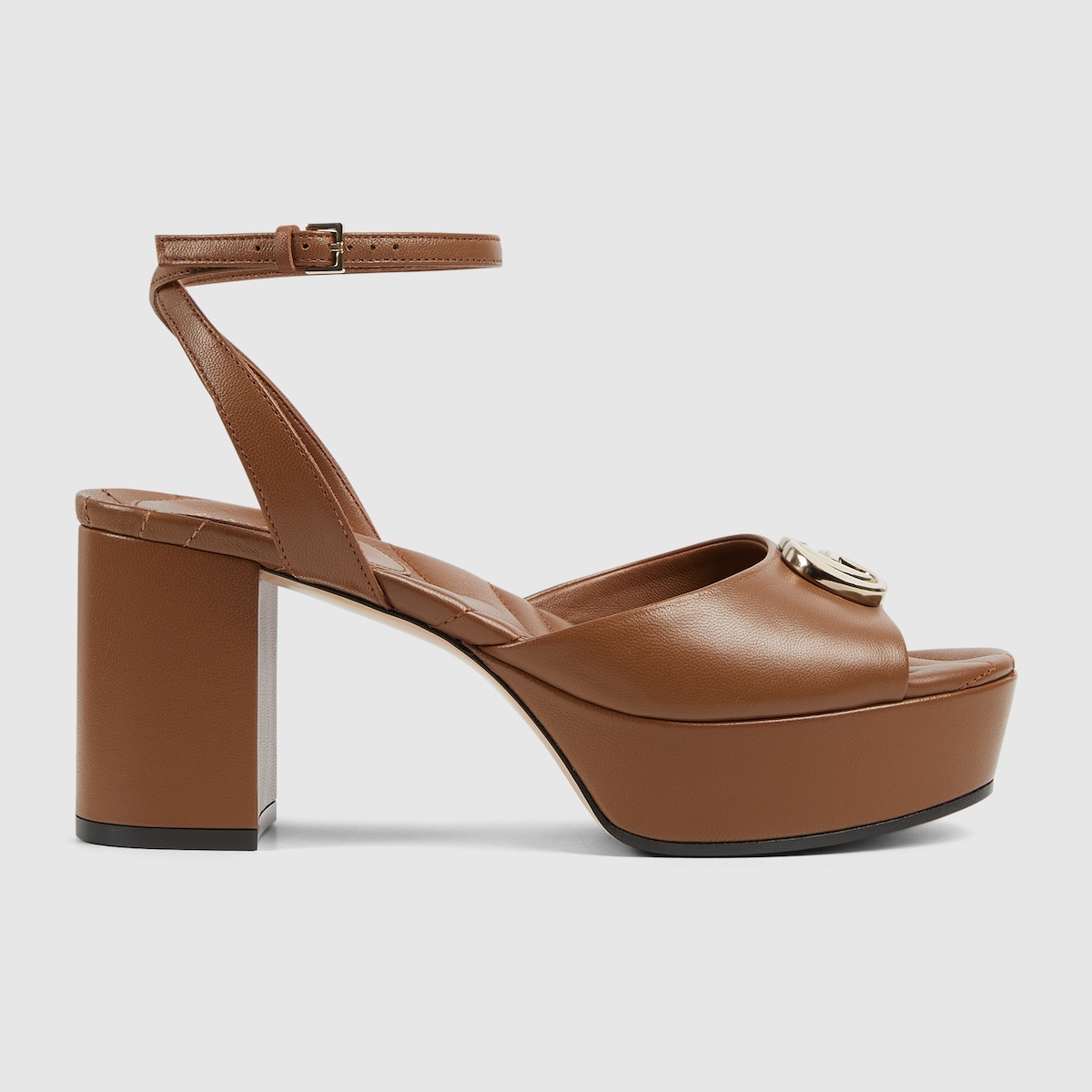 Gucci Women’s platform sandal with Double G - Image 1